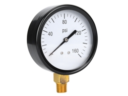 Laxiscreed Manómetro Mecânico De Pressão Com Conexão Inferior 1/4" Npt Para Medição Precisa