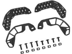 Trilhos Laterais Para Capacete, Trilho Guia, Conector De Montagem Em Nylon, 1par Preto