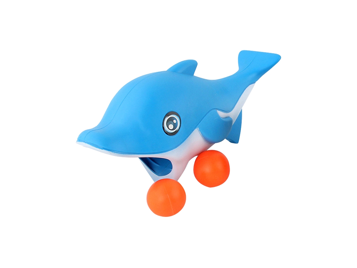 Primerox brinquedo de Lançamento de Bola Ping Pong Interativo para Pais e Filhos Golfinho Azul