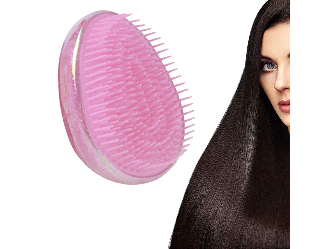 O Modelador Compacto Escova de Cabelo Desembaraçante em Movimento para Todos Os Tipos de Cabelo Rosa JEDBESETZT