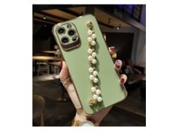 Capa de Telefone EOOCOO (pulseira de Pérola para Apple)
