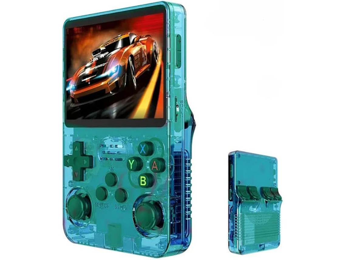 Console Portátil Retrô R36s, Tela Ips de 3,5 Polegadas, 64gb AQUAFORGE