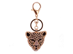 Chaveiro De Cristal Leopardo, Chaveiro De Cristal Com Strass, Bling P, Zqkla Aquaforge