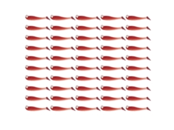Isca Artificial Peixe Silicone Bionico Vinho 50un