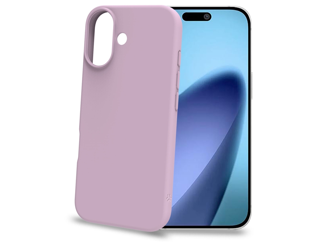 Capa De Borracha Macia Para Iphone 17, Rosa, Interior Resistente A Arranhões.