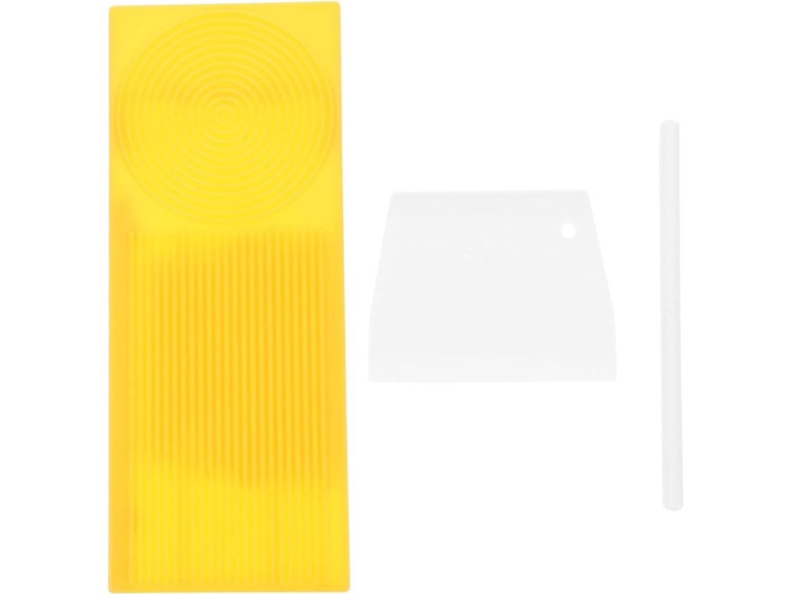 Conjunto De Tábua Para Fazer Nhoque E Massa Healvian, Utensílio De Cozinha Em Pp Amarelo, Fácil De Usar E Limpar