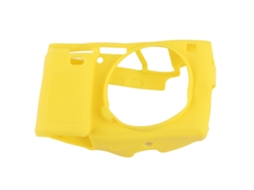 Soft Silicone Camera Case Protective Cover With Easy Access Design For Sony A6000 Yellow LAXISCREED