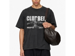 Rockinstone Rocky Movie Clubber Heather Black Adult T-shirt Size:m
