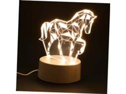 Luminária De Cabeceira Led 3d Com Animais Da Angooily, Em Acrílico.