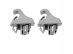 2 Peças Clipe De Suporte De Gancho Para Quebra-sol Cinza Mr779704 Mr779705_yua