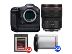 Eos R3 + Rf 14 35mm F/4 L Is Usm + 3 Sandisk 256gb Extreme Pro Cfexpress Type B + 2 Canon Lp e19 + Ebook “20 Dicas para Fotos Que Impressionam” CANON