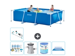 Intex Piscina Com Estrutura Retangular - 300x200x75 Cm - 6-peças S30215