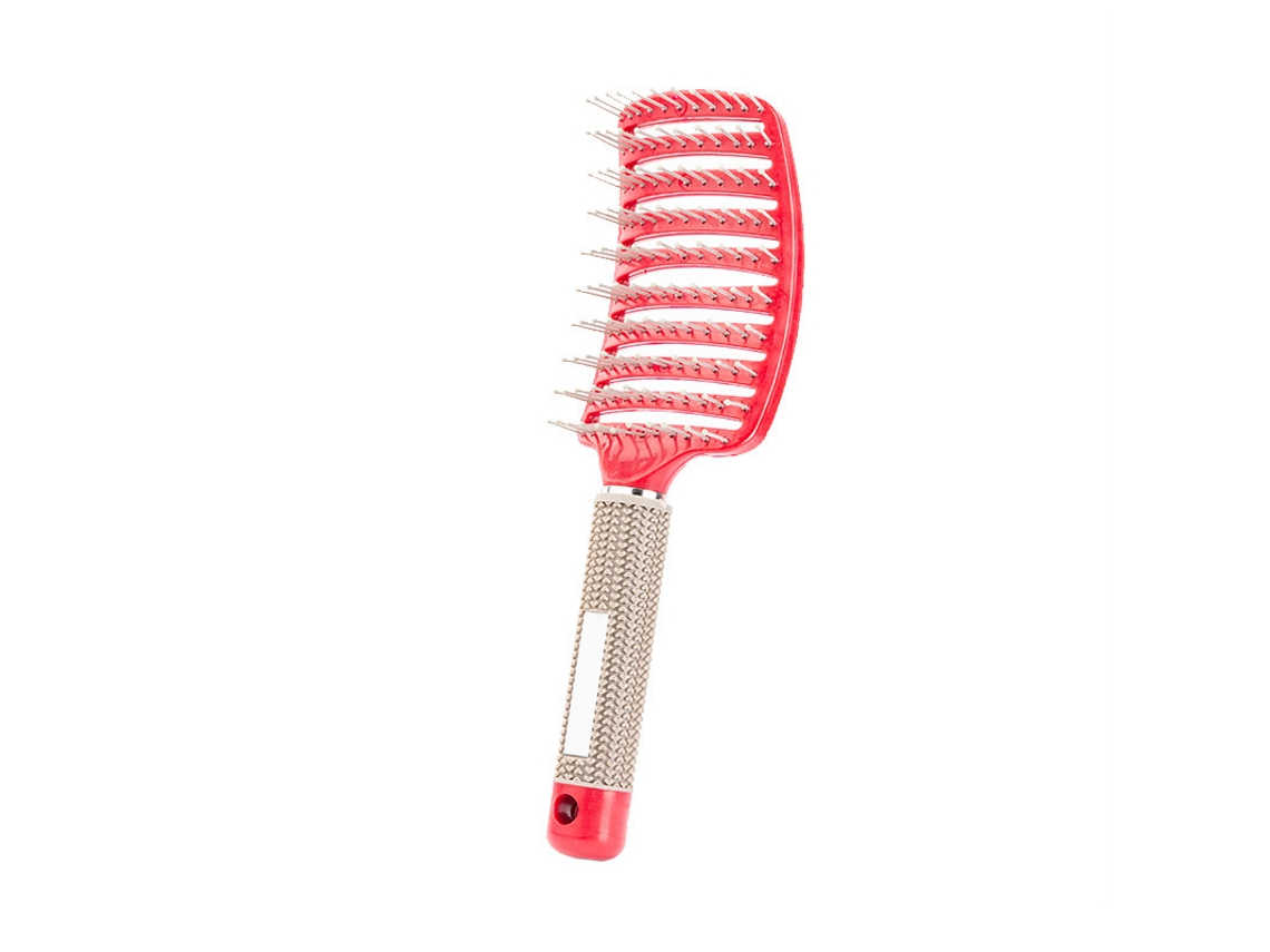 Pente Mágico para Massagem Capilar Feminina, Seca e Alisa o Cabelo Rapidamente MDUG (vermelho)
