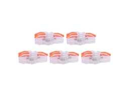 Laxiscreed Conector Rápido De Fio T-shape Transparente 1 Em, 2 Saídas Para Eletricistas