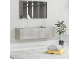 Vidaxl Móvel De Tv 120x30x30 Cm Contraplacado Cinzento Cimento