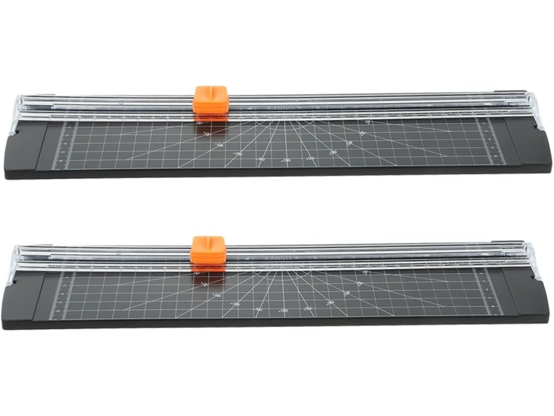 Nuobesty Conjunto De 2 Cortadores Papel Para Cortar Mesa, Régua