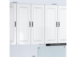 Vidaxl Painel De Lava-louça Kalmar Branco Brilhante 80 X 31 X 100 Cm
