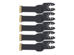Kit com 5 lâminas de serra para ferramenta oscilante multifuncional profissional com revestimento de titânio, 28 mm.