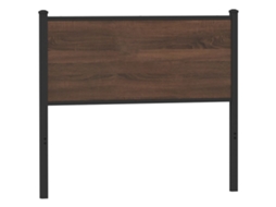 Cabeceira VIDAXL Marrom Metal (105x3x91.5cm)