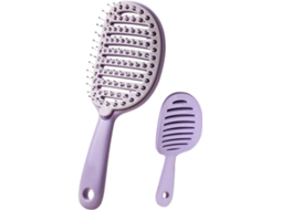 Escova De Cabelo Autolimpante, Escova Desembaraçante Ventilada E Suave, 22x 8, 2x 8, 2x 4, 4cm, Pente Curvo, Cerdas
