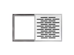 Grelha Drenagem ZACHARY, Inox 304, 20x20cm, Rápida