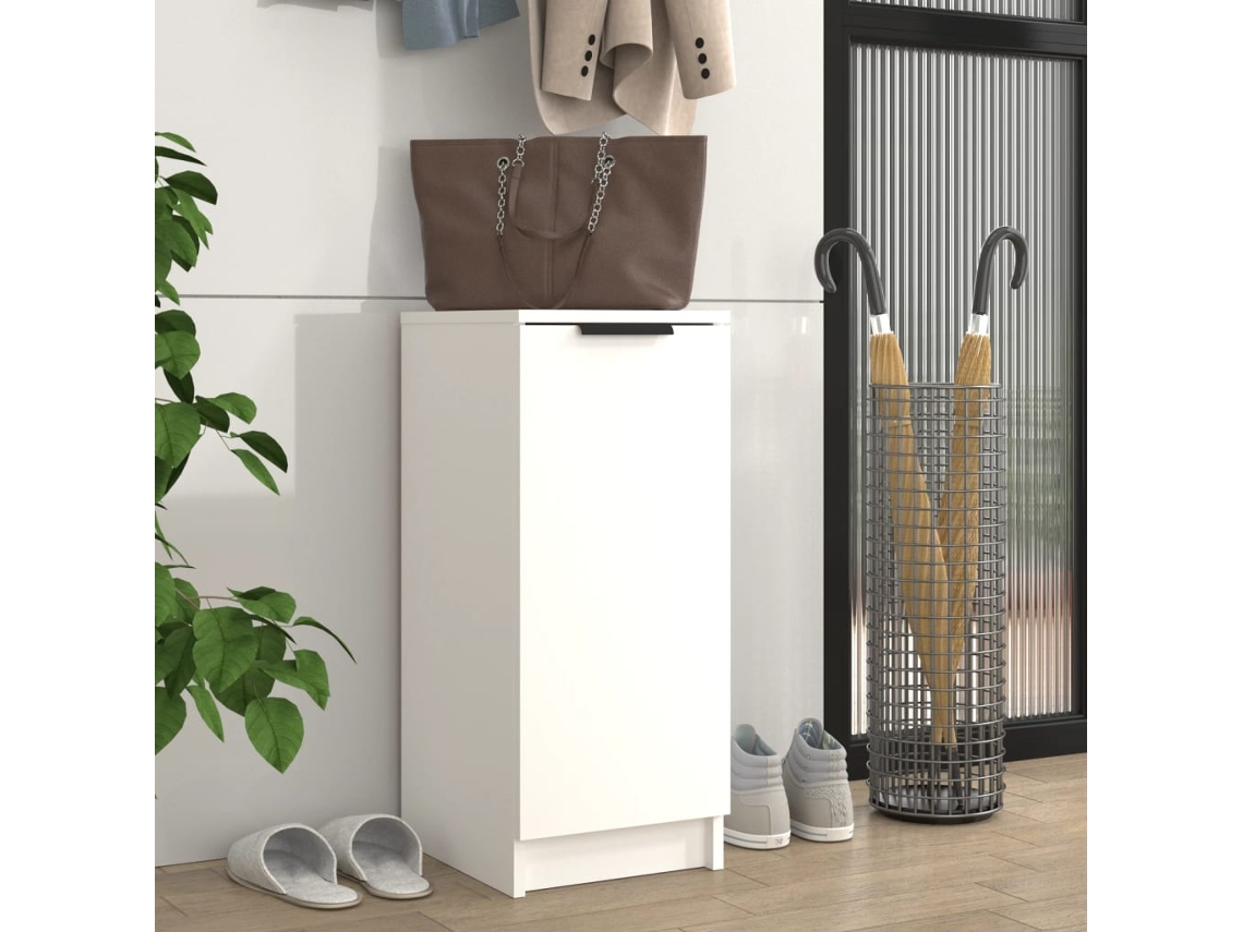 Vidaxl Sapateira 30x35x70 Cm Derivados De Madeira Branco