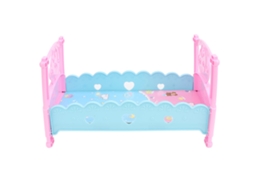 Berço de boneca Ats, miniatura de móveis de simulação, brinquedo para brincar de casinha, acessórios para crianças.