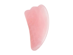 Massageador Facial em Formato de Coração com Cristal Rosa Natural e Pedra Jade. GOKOCO