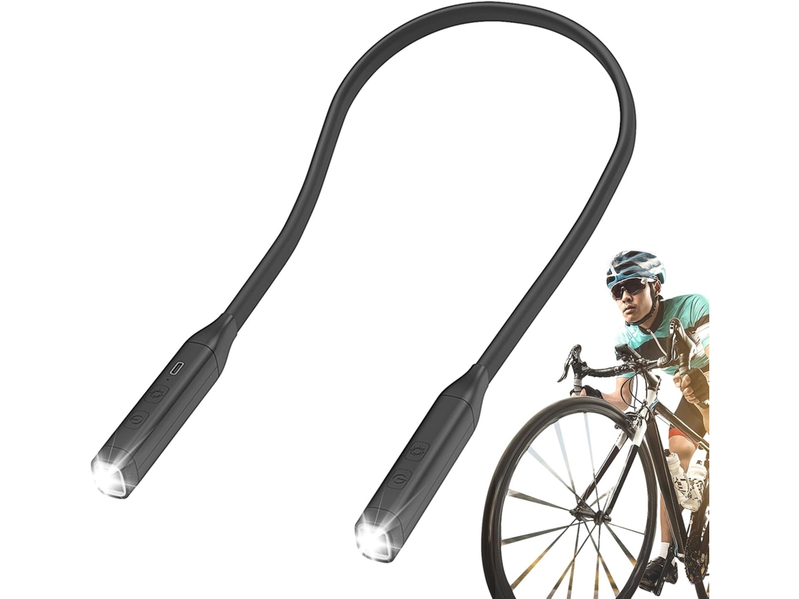Luz De Leitura Para Pescoço Com Brilho Ajustável E Braços Flexíveis.