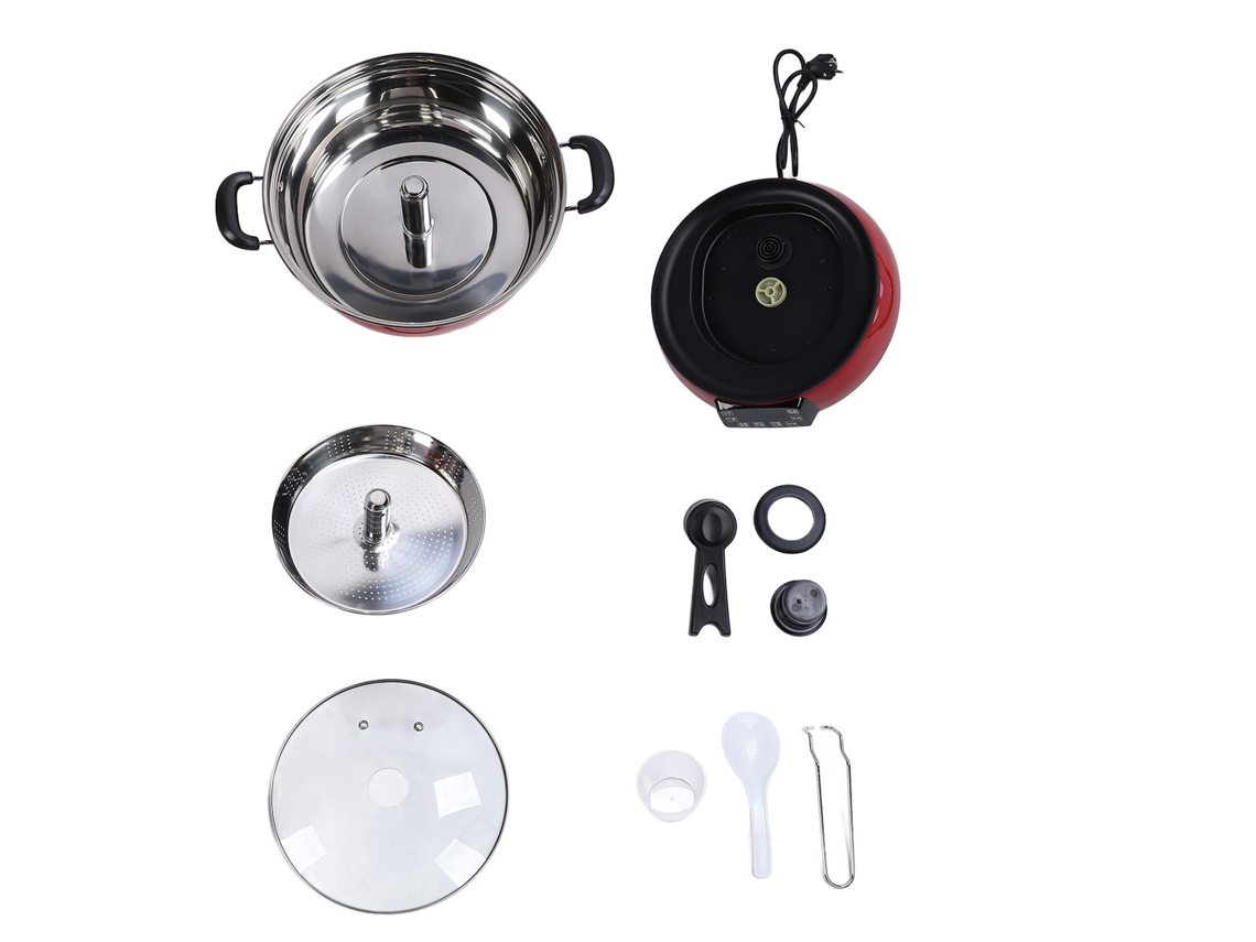 Panela de arroz automática 6l em inox com função de remoção de açúcar e placa EU 220v 2000w LAXISCREED