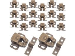 Conjunto De 20 Fechos Duplos Roletes Para Portas Armários, Com Trava, Em Metal, Ideais Para Cozinhas