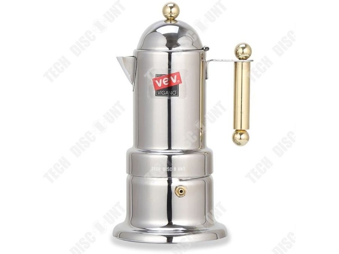 Máquina de café italiana Máquina de café engrossada Extração caseira de aço inoxidável Mocha Espresso Preto Pagode Cafeteira INNOVTEC