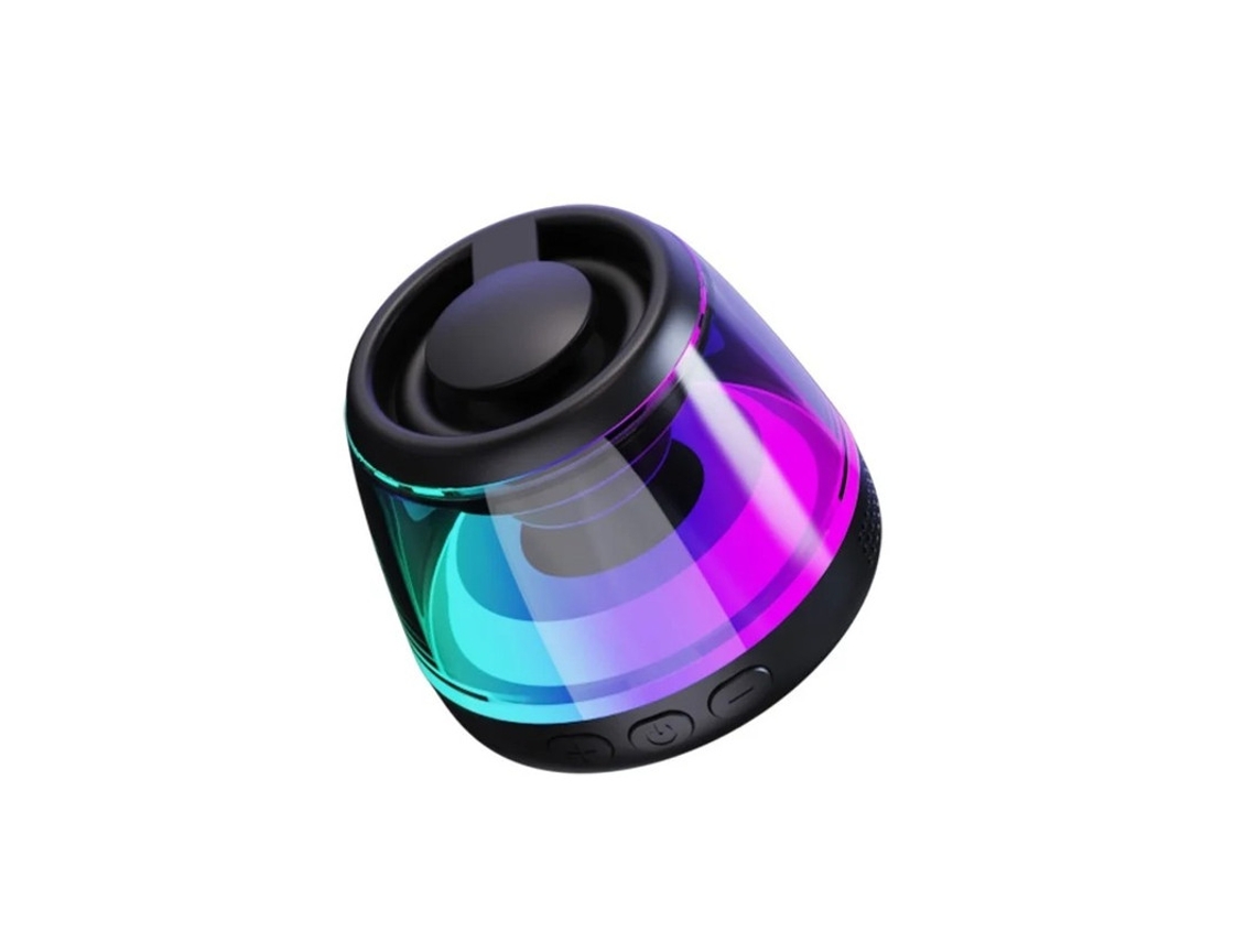 Alto Falante Magnético Bluetooth Portátil Pode Ser Usado Como Suporte De Telefone Sem Fio À Prova Dágua Externo Luz Rgb Preto Yizhood