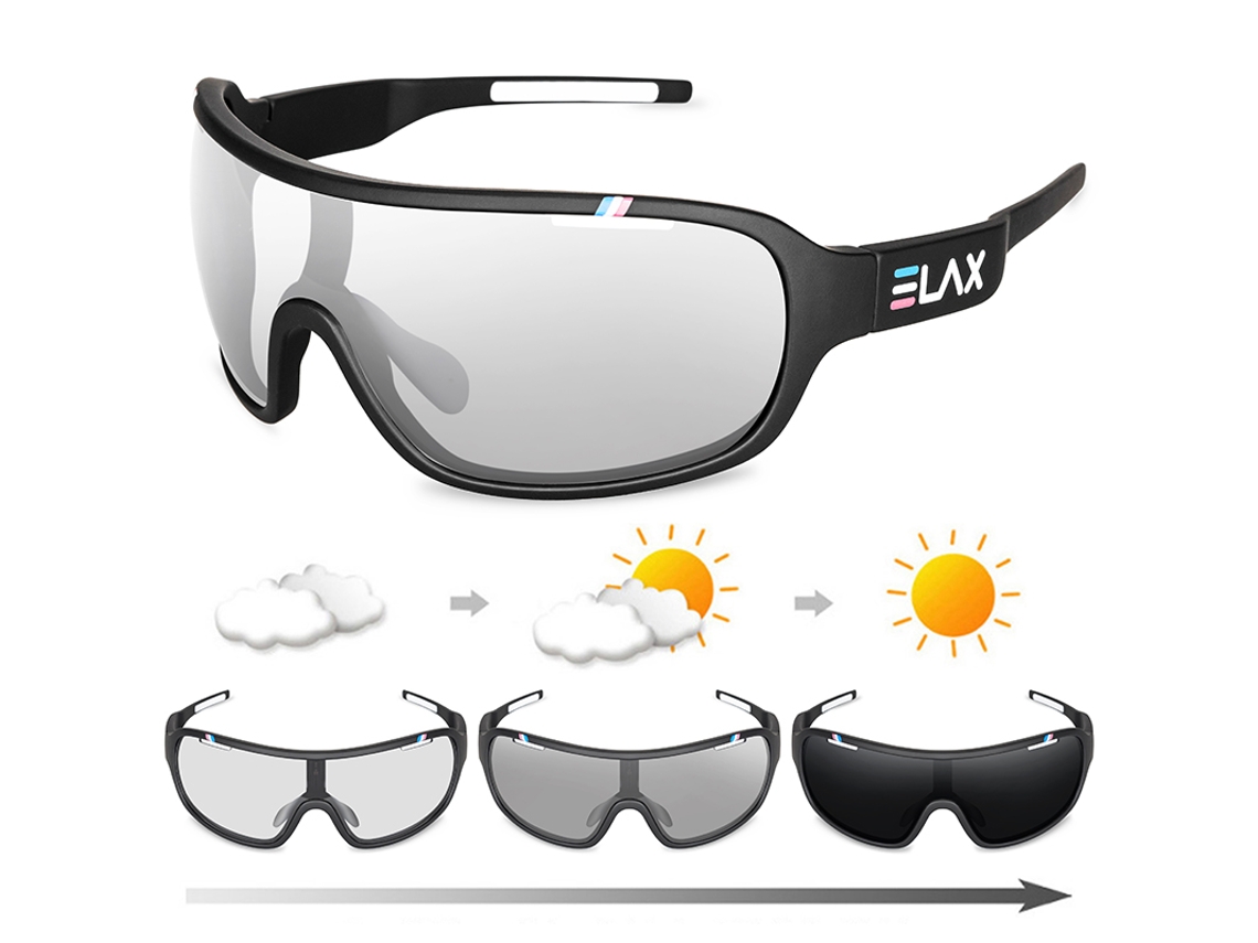Óculos de Ciclismo Unissex MDUG polarizados com proteção UV400, lentes fotocromáticas e solar