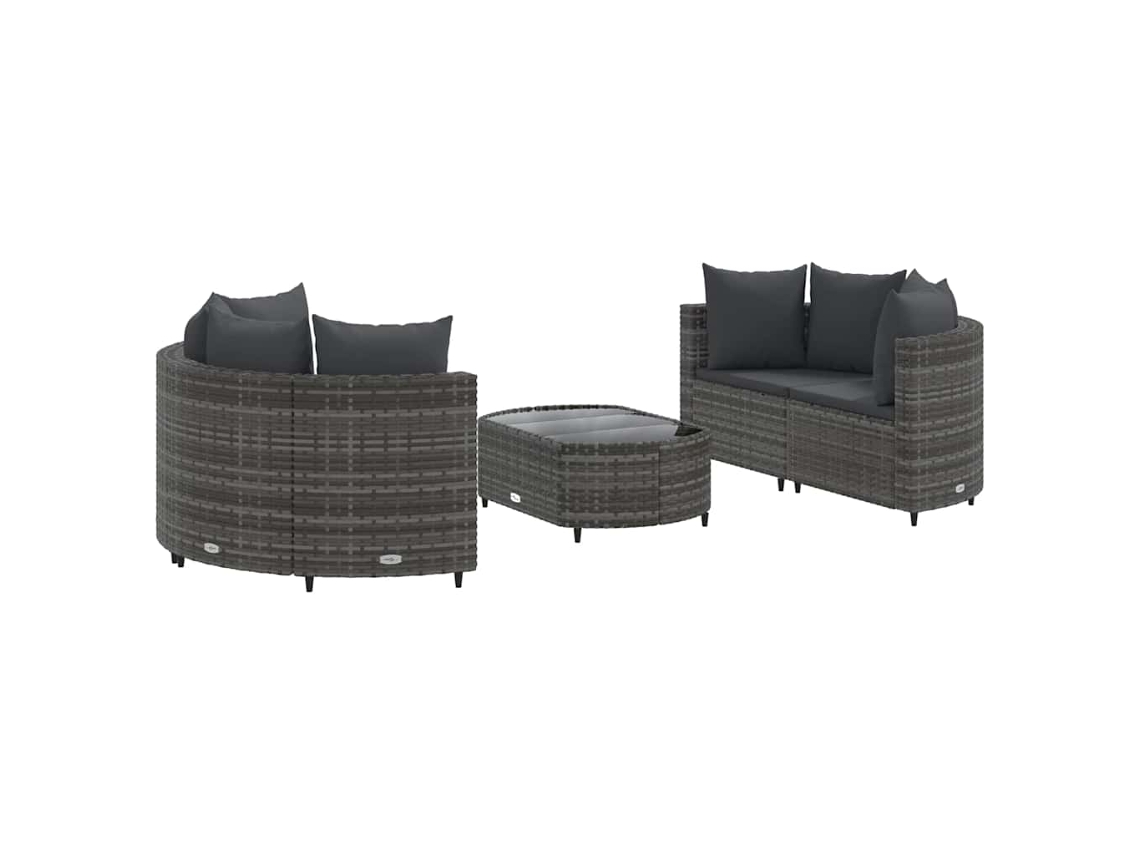 Garden Sofa Set, Garden Sofa Sets Vidaxl Cinzeto Rattan / Vime (n/a)