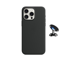 Capa Proteção Traseira Compativel para iPhone 56 Silicone Magnética Preto