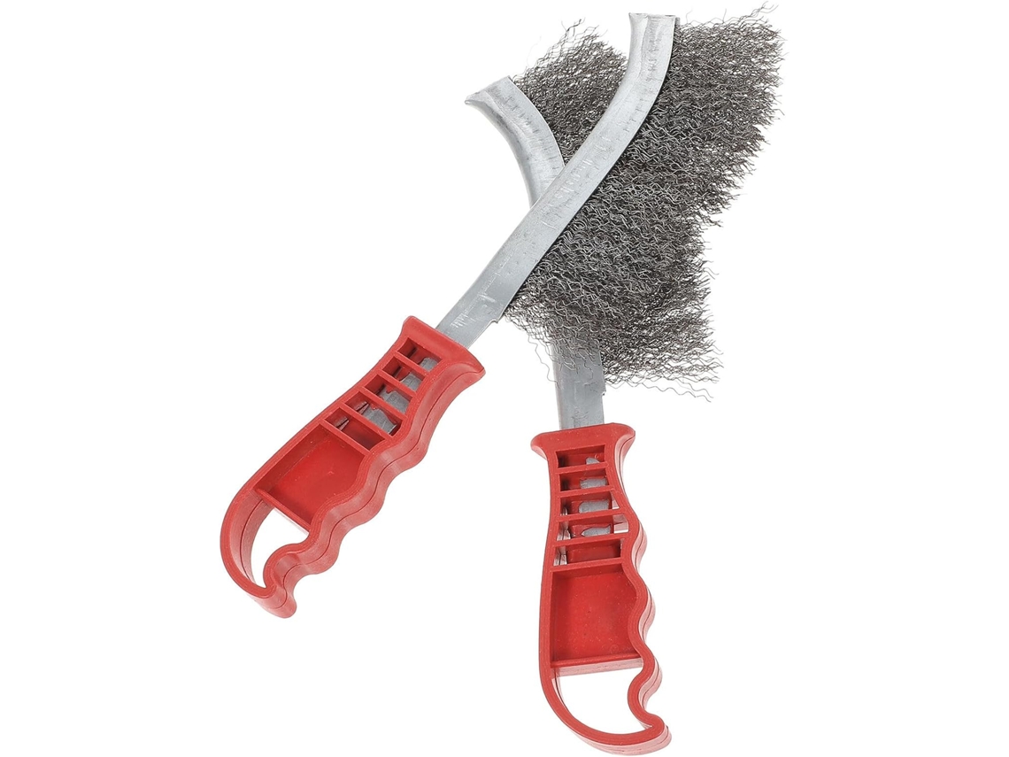 Conjunto De 4 Escovas Aço Inoxidável Besportble Para Remoção Ferrugem E Tinta, Com Cabo Ergonômico Compacto E Durável