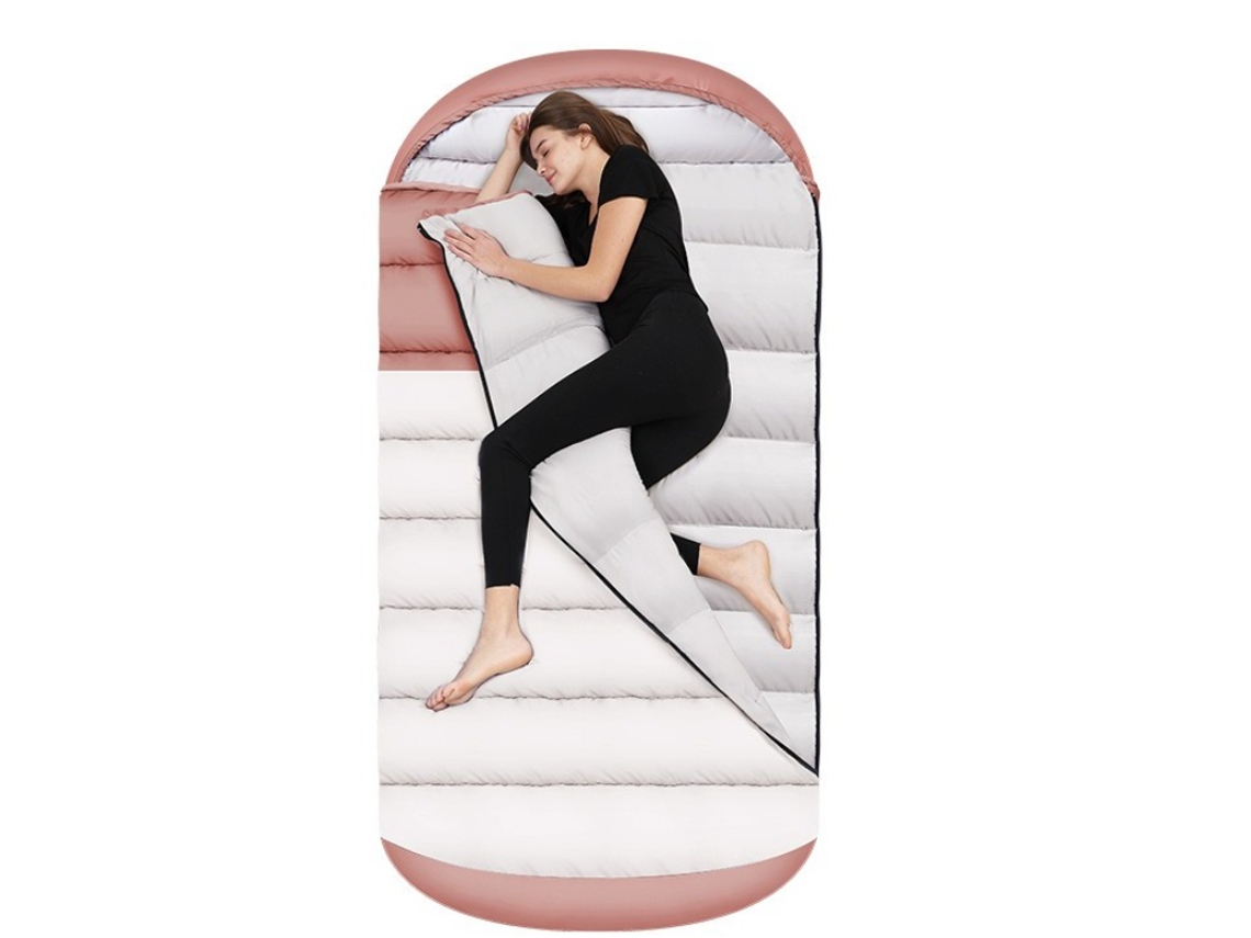 Saco de dormir com compressão para camping, branco PANOONA