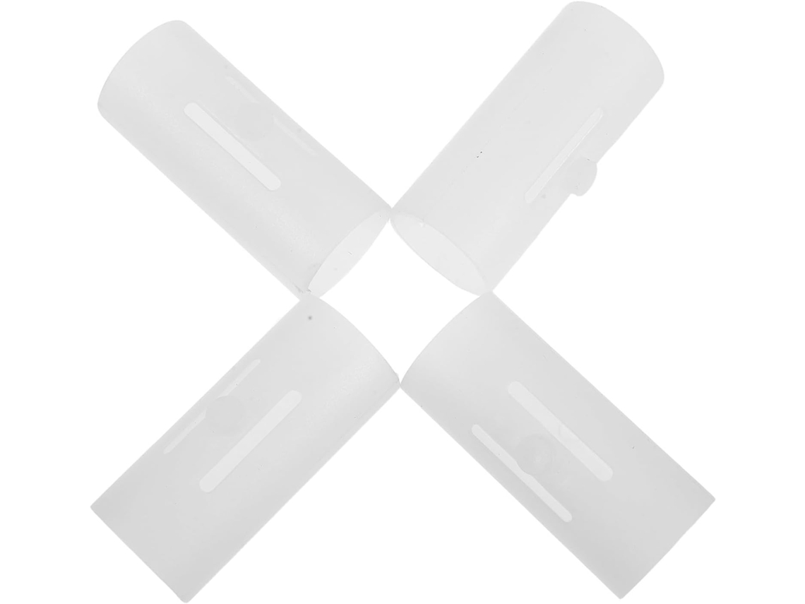 Vicasky Protetor Antiderrapante Para Tubo De Chuveiro, 4 Peças, Inserto Redondo De Plástico Para Reparo Tubos, Prevenção