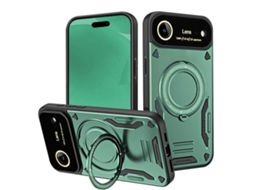 Capa Para Iphone 17 Air Com Janela Grande E Suporte Magsafe