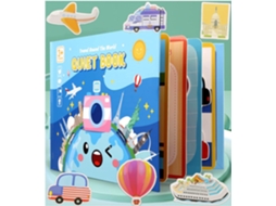 Livro Silencioso Montessori, Brinquedo Silencioso Montessori, Livro De Atividades Interativo, Livro Silencioso Montessori Para Cr Aquaforge