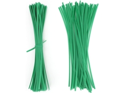 2026 200 Fitas Flexíveis para Plantas 20cm, Fitas de Arame Verde para Organização de Jardim e Casa