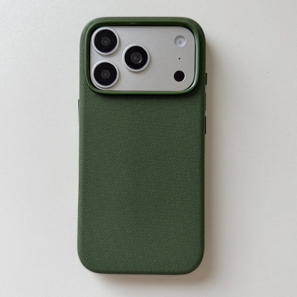 (verde, Iphone 16) Capa Para Celular Com Estrutura Macia E Texturizada Em Tecido, Resistente E Durável, À Prova De Quedas.