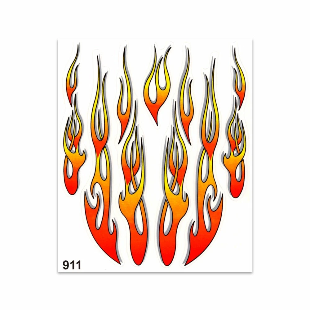 Adesivos Stickers Chamas 20 X 24 Cm