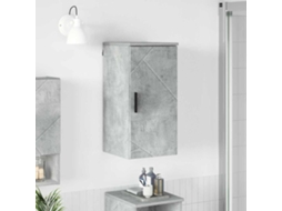 Vidaxl Armário De Banheiro Com Porta Cinzento 30 X 31,5 X 61 Cm