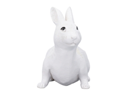 Vaso De Suculentas Coelho Forma Animal Cartoon Com Buraco De Drenagem Branco Para Decoração