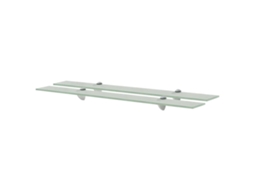 Vidaxl Prateleiras Flutuantes 2 Pcs Vidro 80x10 Cm 8 Mm