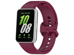 Pulseira De Silicone Com Fivela Em Cor Sólida Para Samsung Galaxy Fit 3 Sm-r390