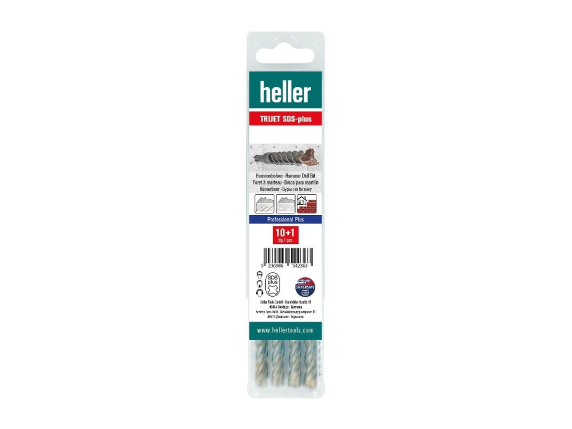 Broca Trijet Sds Plus 6x100x160 Heller Sualpe Herramientas
