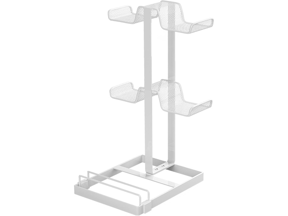 Suporte Para Gamepad, Armazenamento De 2 Níveis Para Equipamentos Jogos Mesa – Suporte Fone Ouvido E Controle, Ideal